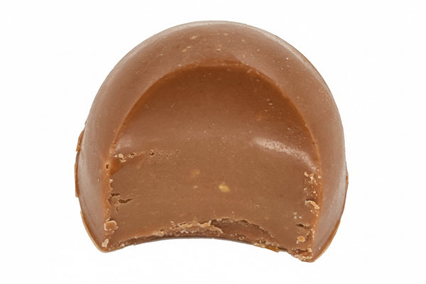 Milk Chocolate with Milk Chocolate Drizzle, Peanut/Salt-Filled Single Piece
