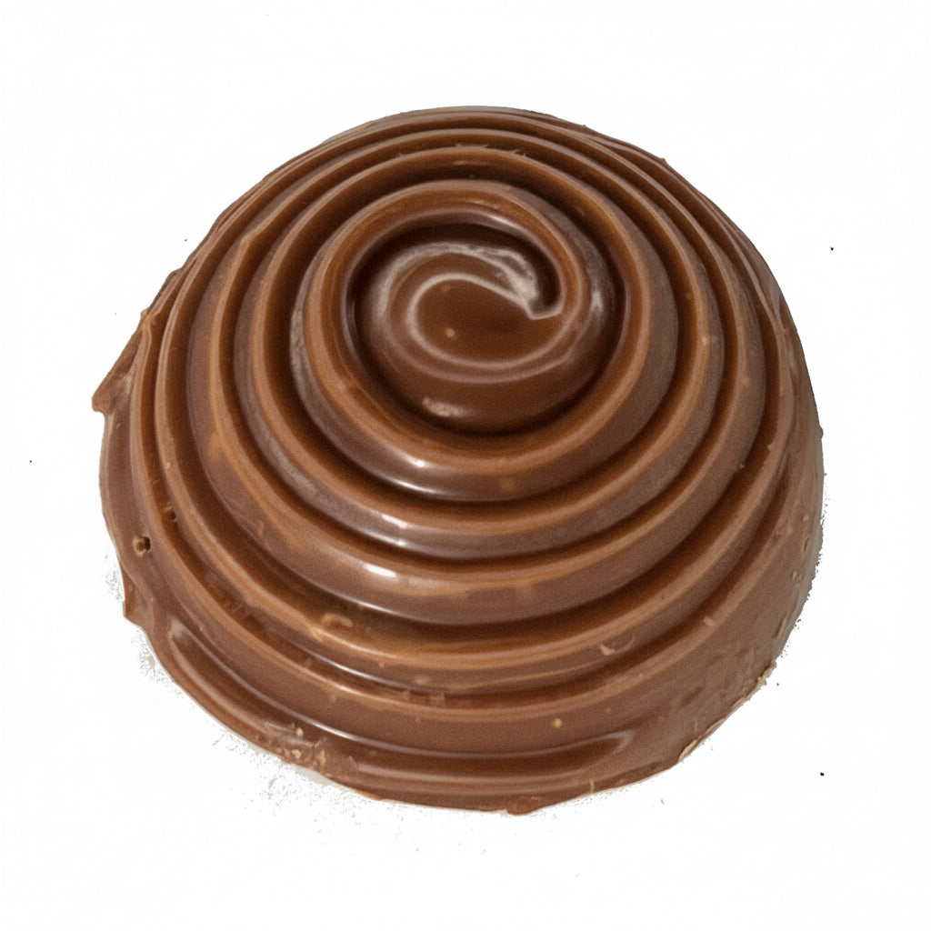 Milk Chocolate with Milk Chocolate Drizzle, Peanut/Salt-Filled Single Piece