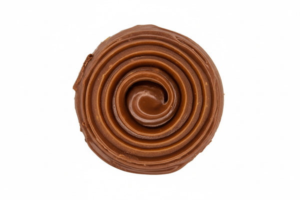 Milk Chocolate with Milk Chocolate Drizzle, Peanut/Salt-Filled Single Piece